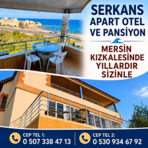 Mersin Kızkalesi Serkans Apart Otel ve Pansiyon - Kızkalesi Pansiyonları